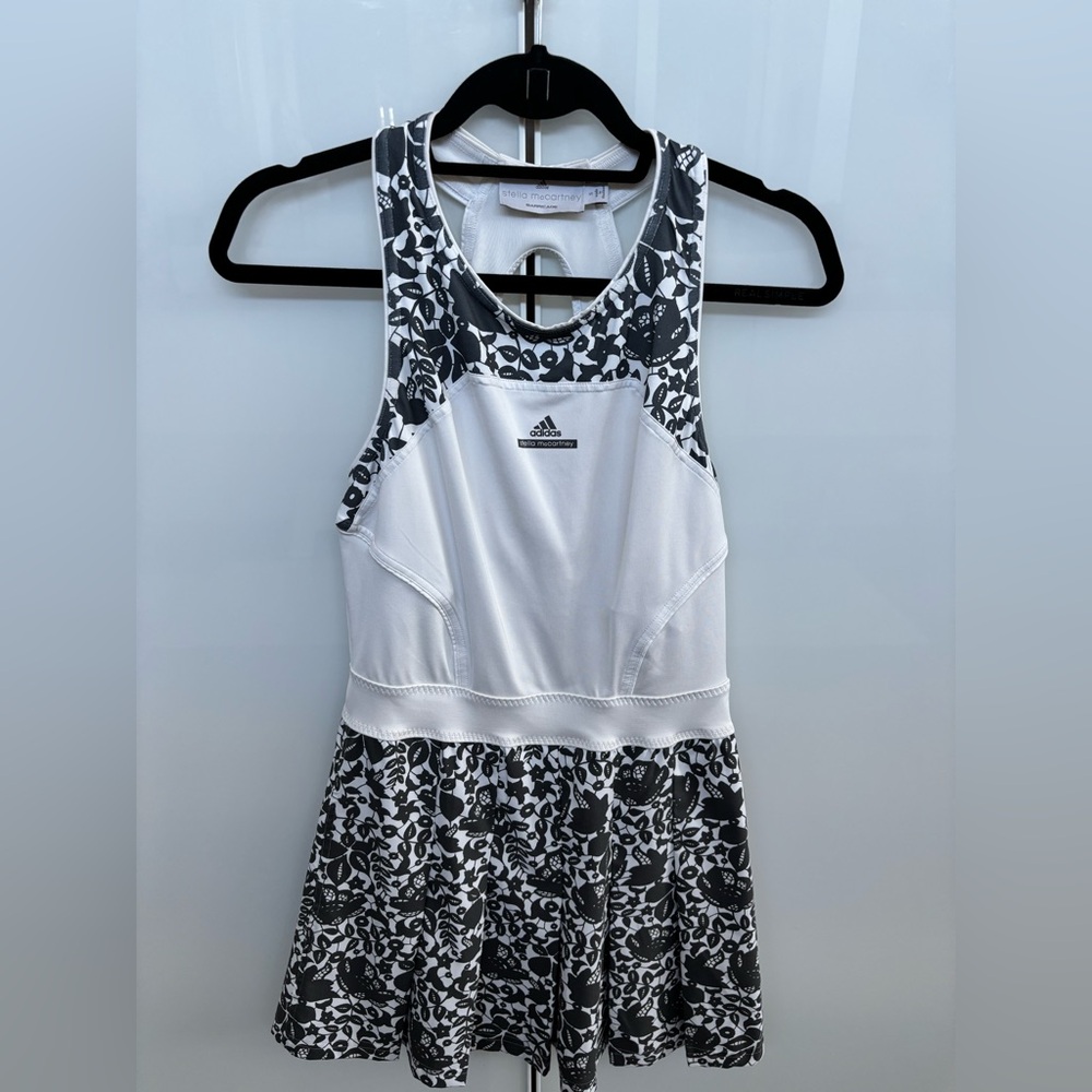 Adidas Monochrome Floral Tank Dress